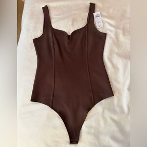 NWT Abercrombie & Fitch Chocolate Brown Bodysuit